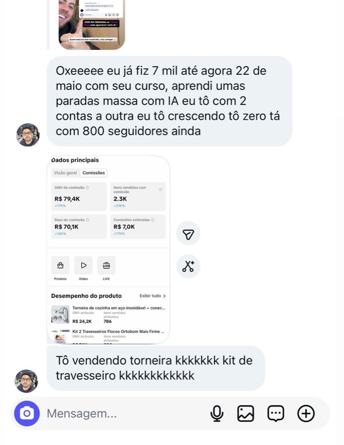 Depoimento de aluno