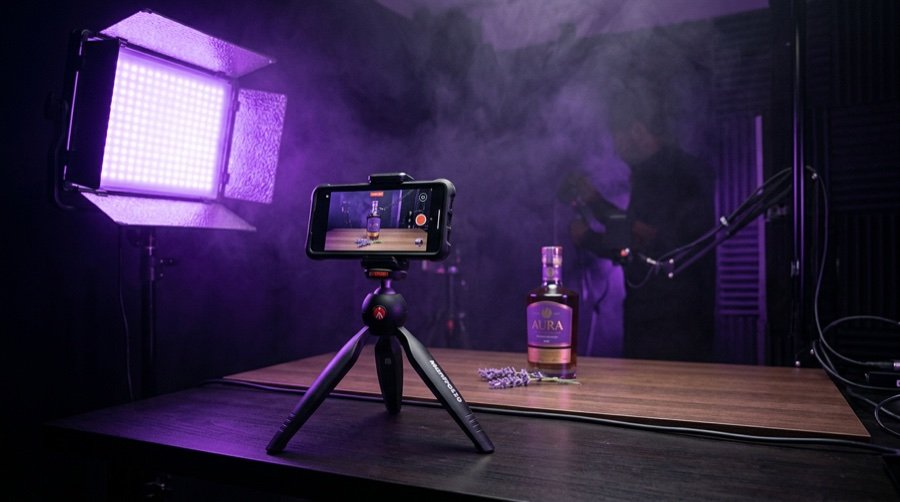 Produção de conteúdo: gravação de vídeo