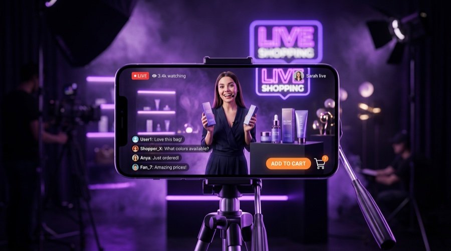 Lives que vendem: live commerce